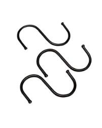 HOOKS S  METAL LARGE BLACK (10)