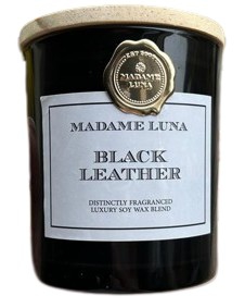 CANDLE LC BLACK GOLD STAMP BLACK LEATHER