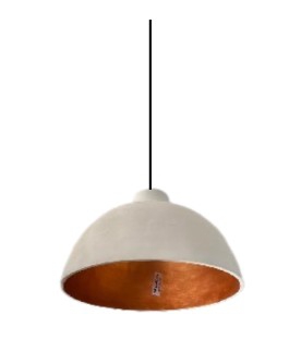 LIGHT FC CLOCK WHITE/COPPER 63x63x55