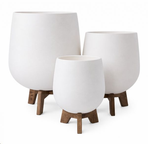 AMAYA FC PLANTER WHITE L 48x48x50