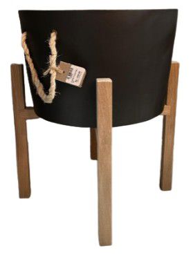 PLANTER FC BLACK D40 x H25