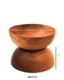WOODEN BOWL RIZ 14X7.5