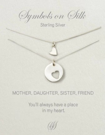 NECKLACE MOTHER DAUGHTER SILVER (X2)