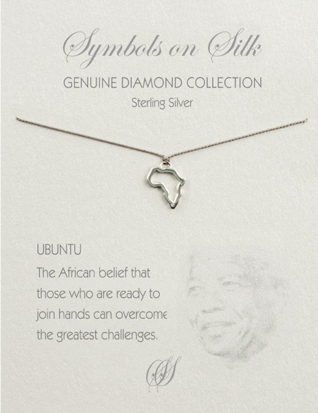 NECKLACE AFRICA DIAMOND ON CHAIN