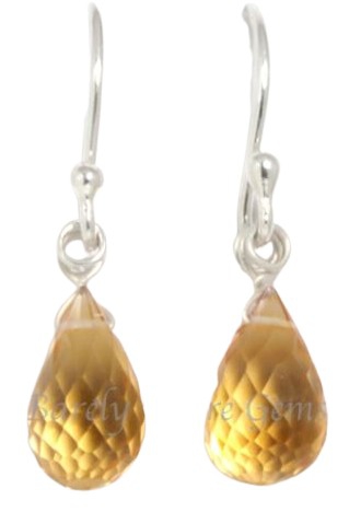 EARINGS CITRINE DROP