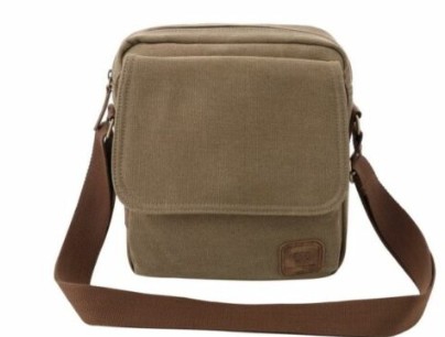 BAG CANVAS UTILITY L/BROWN