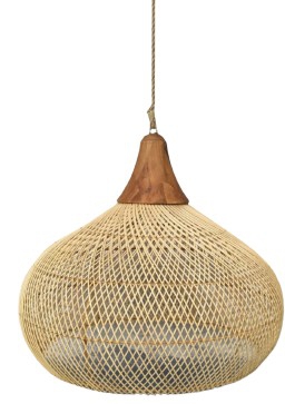 LIGHT PENDANT RATTAN CARIBIA NATURAL 72x72x63