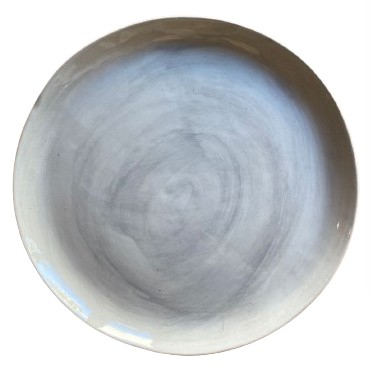 WONKI DINNER PLATE JAP W/GREY DC