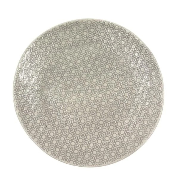 WONKI DINNER PLATE MIX W/GREY 30CM