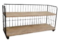 SHELF IRON BOOKSHELF 150X50X87