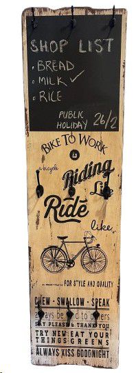 WALL DECOR WHITE & CHALK 42X7X158