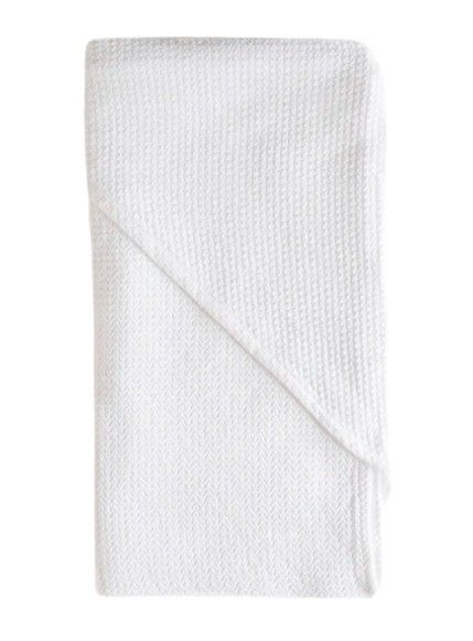 TOWEL HOOD BABY COTTON 80X80 WHITE