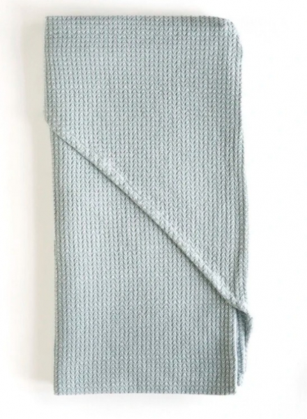 TOWEL HOOD BABY COTTON 80X80 LEAFY GREEN