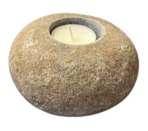 HOLDER CANDLE RIVERSTONE