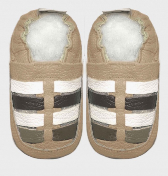 SHOE BABY SANDAL NATURAL STONE SIZE 0-4