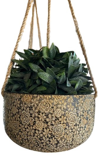 PLANTER HANGING TERRACOTTA BEIGE L 24X24X12