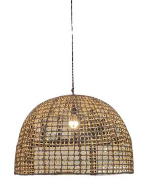 LIGHT PENDANT RATTAN ABACA D 85cm x H 55cm