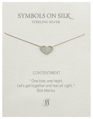 NECKLACE CONTENTMENT ON SILK