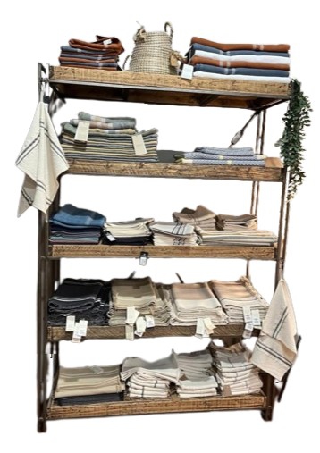 BOOKSHELF WOOD/IRON 100X30X183