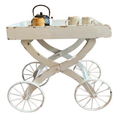 TABLE SIDE ON WHEELS 84X37X60