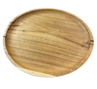 WOODEN PLATE DIA26