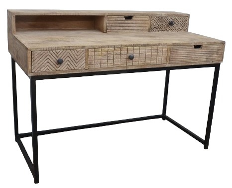 TABLE WRITING 5 DRAWERS 125X60X89