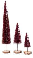 XMAS TREE RED 14,21,36CM