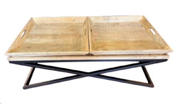 TABLE COFFEE MANGO 2 TRAY 120X60X53
