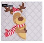 SERVIETTE REINDEER FUN