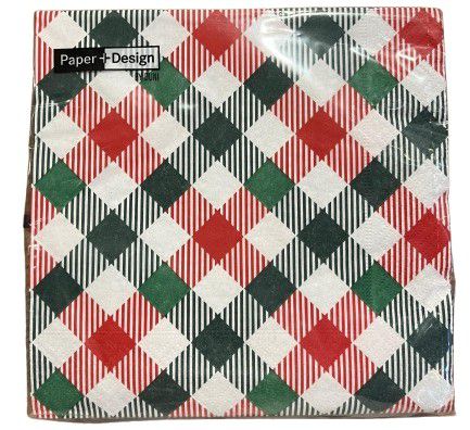 SERVIETTES TARTAN MIX