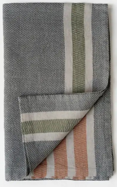 TOWEL BATH FLAX GRAPHITE 175X110CM