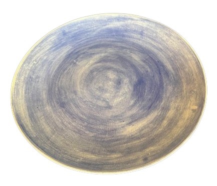 WONKI DINNER PLATE PLAIN BLUE