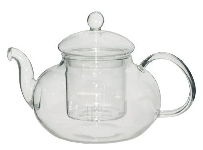 TEA POT INFUSING GLASS 550ML 14CM