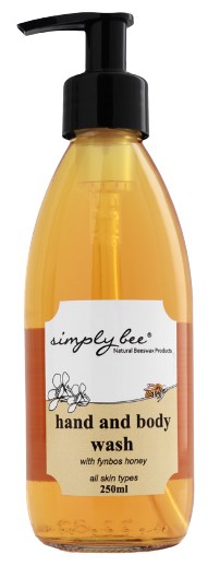 HAND & BODY WASH SB HONEY 250ML GLASS