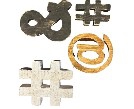 WOODEN CHARACTERS SMALL #@&