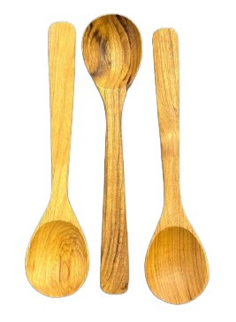 WOODEN SPOON OVAL 18CM