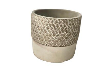 POT CEMENT WEAVER WHITE