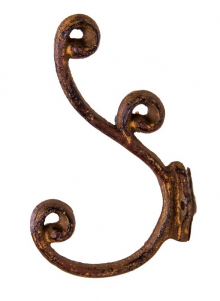HOOK CURL DOUBLE  RUST