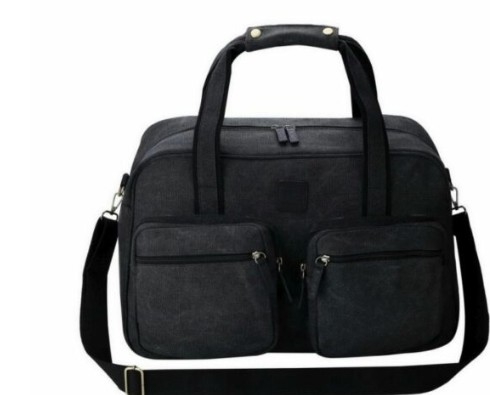BAG WEEKENDER CANVAS BLACK