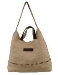 BAG CLUTCH LINEN BROWN