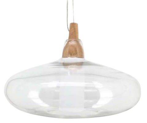 LIGHT PENDANT GLASS MASON 37x37x25