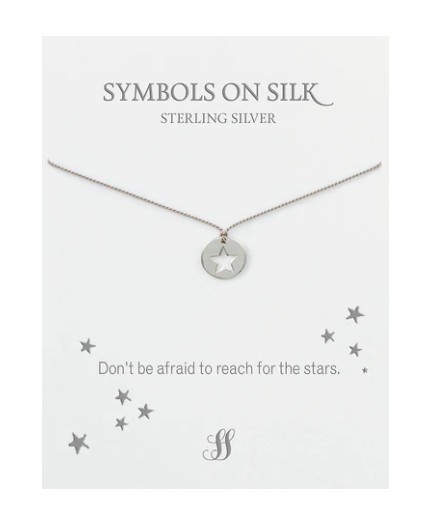 NECKLACE STAR DISC ON CHAIN