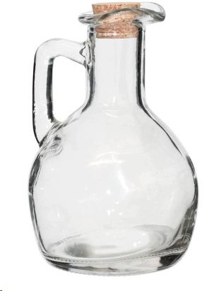 OIL/VINEGAR BOTTLE WITH CORK 150ML