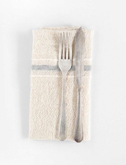 NAPKIN COUNTRY VARIEGATED STRIPES GREY