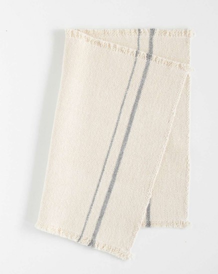 PLACEMAT COUNTRY W/STRIPES GREY