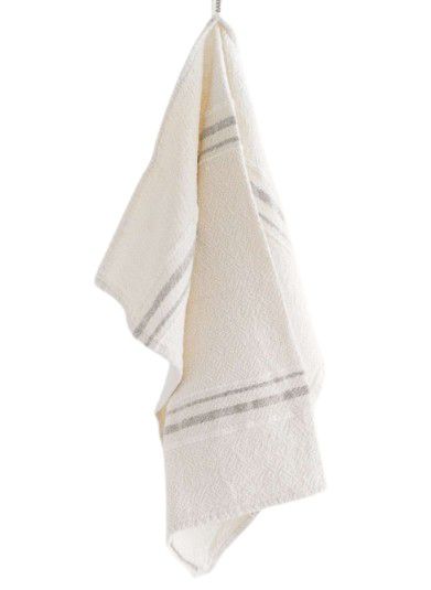TOWEL SMALL COUNTRY W/GREY STRIPES