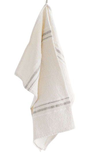 TOWEL SMALL COUNTRY VARIEGATED W/GREY STRIPES
