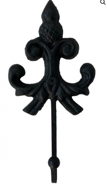 HOOK FLEUR DE LIS BLACK