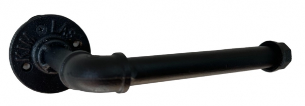 HOLDER TOILET ROLL BLACK PAINTED