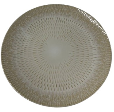 DINNER PLATE CERAMIC WHITE 27CM
